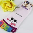 thumbnail image 6 of Toe Socks for Womens Five Finger Ankle Socks Cartoon Socks Breathable Cotton Socks Funny Novelty Short Socks Gifts, 6 of 8