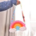 thumbnail image 2 of Bolsos cruzados para niñas y mujeres con correa, nube y arco iris, burbuja de empuje, su juguete sensorial Pop Fidget, bolsos cruzados para aliviar el estrés, bolso pequeño, juguetes sensoriales JM, 2 of 5