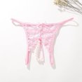 thumbnail image 3 of Women Panties Pink Hollow Underwear Thongs Pearls Mini Bikini G String Thongs for Women XL, 3 of 3