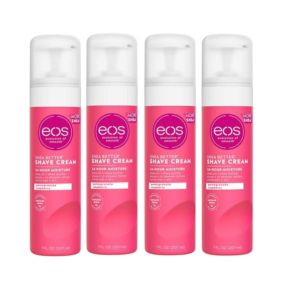 4 Pack - EOS Shave Cream, Pomegranate Raspberry, 7 oz