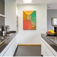 thumbnail image 4 of Epic Art 'Red Yellow and Green Drops' by Cora Niele, Acrylic Glass Wall Art, 24"x36", 4 of 8