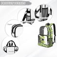 thumbnail image 6 of FKELYI 17 Inch Clear Backpack for Kids Schoolbag Large Capacity Transprent Backpacks for Teens Student Casual Daypack Score A Goal Soccer Print Lightweight Bookbag, 6 of 7