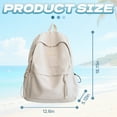 thumbnail image 4 of GASTROPOD High School Backpacks,Large Capacity Cute Backpacks,Curved Shoulder Straps Backpack for College for School and Short Trips Without Pendant,Off-White, 4 of 6