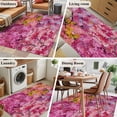 thumbnail image 5 of 3'x5' Rug for Living Room Bedroom, Colorful Cherry Blossom Washable Area Rugs Non-Slip Carpet Mats, Spring Flowers Vintage Art Indoor Low Pile Area Rug Runner for Kitchen, Mudroom, 5 of 8