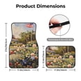 thumbnail image 5 of Yiaed American Flag Rose Garden Print Carpet Floor Mats for Cars, Auto Accessories Front & Rear Car Floor Mats Car Floor Foot Mat Sets of 4 Pieces, 5 of 7