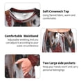 thumbnail image 5 of BZSMCE Women Slim Pajamas Loose Style Female Fashion Whimsical Puppies in Snow Pattern Sleepwear, 5 of 6