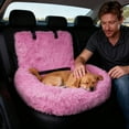 thumbnail image 4 of Dog Safety Car Seat - Large Console Dog Car Seat, Soft Detachable Dog Booster Seat | Washable Soft Dog Booster Seat, Pet Safety Car Carrier Seat, Dog Travel Bed with Leash and Strap Suitable for Car, 4 of 8
