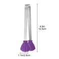 thumbnail image 6 of SouMaox Stainless Steel Kitchen Tongs, Non-Slip Silicone Grip Mini Serving Clips, Manual Grabber for Appetizer Charcuterie Platter, 6 of 9