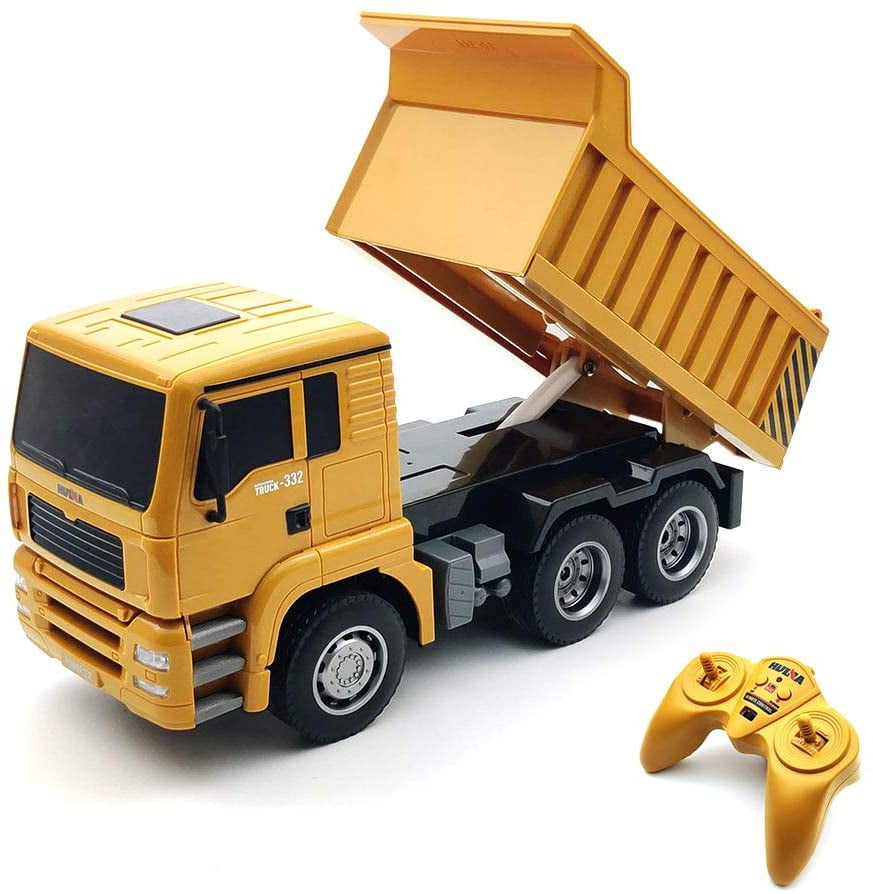 332 6 Channel RC Dump Truck Remote Control Construction Vehicle Toy