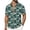 Army Green, variant on Tqyyweavej Men's Hawaiian Shirt Printed Botton Down Color Block T-Shirts Lapel Collar Short Sleeve Summer Beach Vacation Tops S-5XL