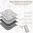thumbnail image 3 of Washable Runner Rug 2X8 Ft Non Slip Cloud-Feel Softness Bohemian Distressed Grey & Navy Blue, MOURZAORS, 3 of 8