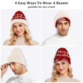 thumbnail image 5 of BZSMCE Winter Beanie Hats Casual Warm Cozy CapSnowy Red Christmas Cheer Pattern, 5 of 7