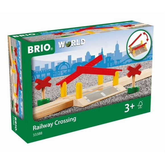 Set Railway Crossing BRIO World 33388-4 piezas para niños a partir de 3 años