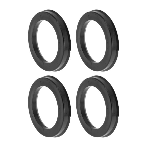Anillos centrados de cubo de rueda de automóvil de 83.1 mm a 60.1 mm, negros, de policarbonato, 4 Pcs