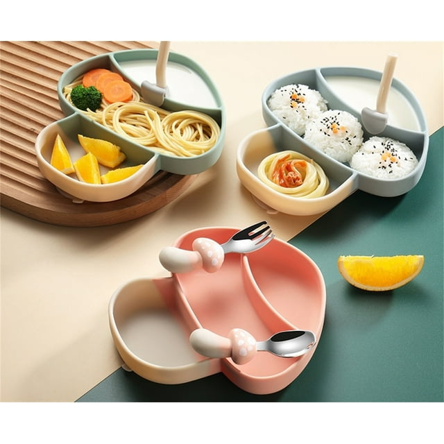 Clearance! JMYHOAM Kitchen Utensils Set Dinner Tray Household Tableware Infant Kindergarten Learning Dining Rice Tray Baby Eating Tableware Set Home and Kitchen
