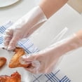 thumbnail image 6 of TST 100 Pcs Clear Kitchen Gloves for Garden Restaurant Cleaning Home Food Baking, Non-Sterile Disposable Gloves | One Size Fits Most, 6 of 8