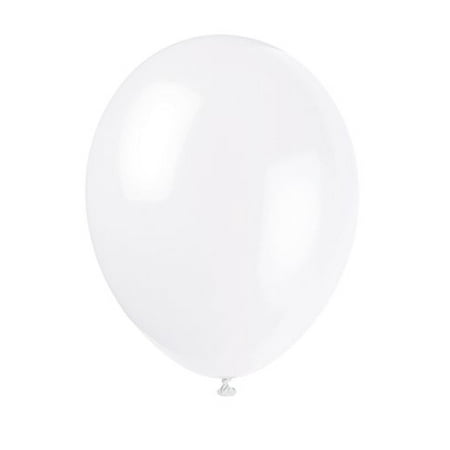 Unique 56842 Linen White Party Balloons, 50 Ct. 12"