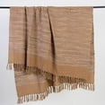 thumbnail image 2 of DMAASA 100% Brown Threads Pure Cotton Woven Throw Blanket for Couch, Lightweight Blankets for Bed, Fuzzy Cozy Blanket Throw for Sofa, Travel, Jacquard Pattern,, 2 of 4