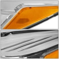 thumbnail image 4 of NUVISION for 13-16 Ford Escape Chrome Housing Amber Corner Headlight Replacement Headlamp, 4 of 6