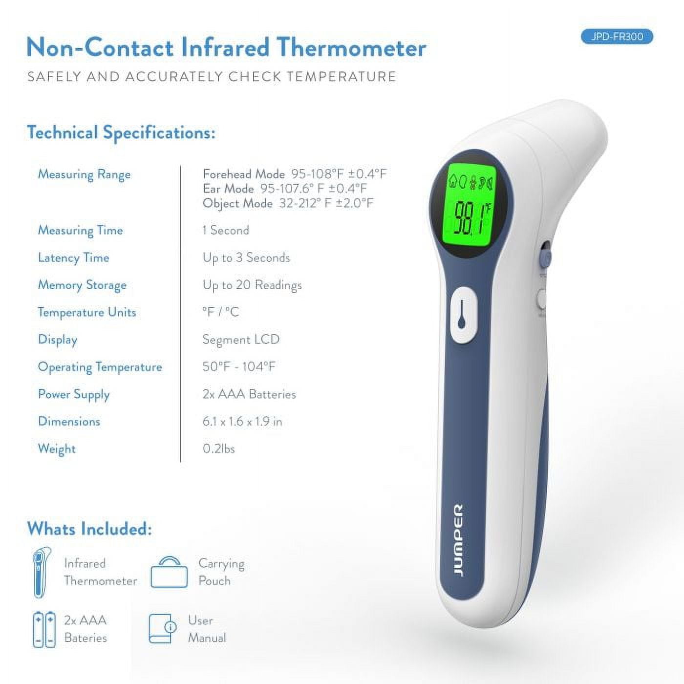 Jumper JPD-FR300 Dual-Mode Infrared Thermometer New unopen box