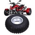 thumbnail image 1 of Neumático De Vacío De 7 Pulgadas, Neumático Sin Cámara Antideslizante A Prueba De Pinchazos 16x8-7 Con Llanta Para Carrito De ATV UTV Quad Off Road Go Kart, 1 of 7