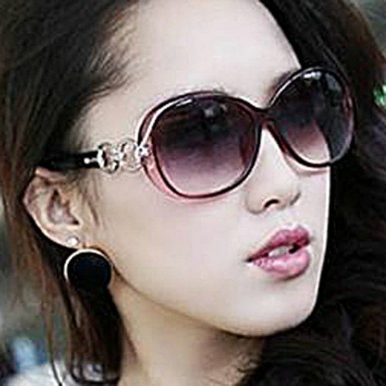 Fashion Eyewear Retro Vintage Oversized Womens UV Sunglasses Plastic Frame  Glasses