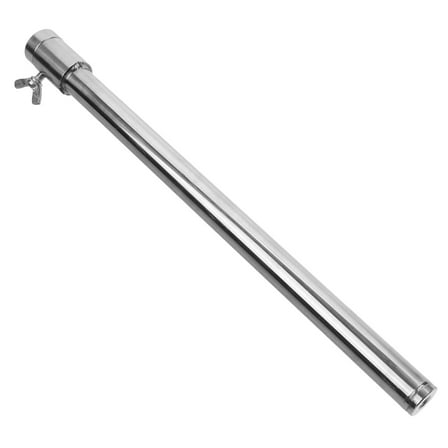 jojofuny Antenna Mounting Pole 1Set Silver 33X2.5X2.5in Stainless Steel Cylindrical For Sailing And Commercial Roofing