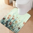 thumbnail image 7 of Coolnut Tulips Pattern Bathroom Rug - 16" x24" Ultra Soft Non Slip Bath Mat Absorbent Plush Shaggy Bath Rugs for Tub, Shower, Bath Room, Machine Wash Home Decor Gifts, 7 of 7
