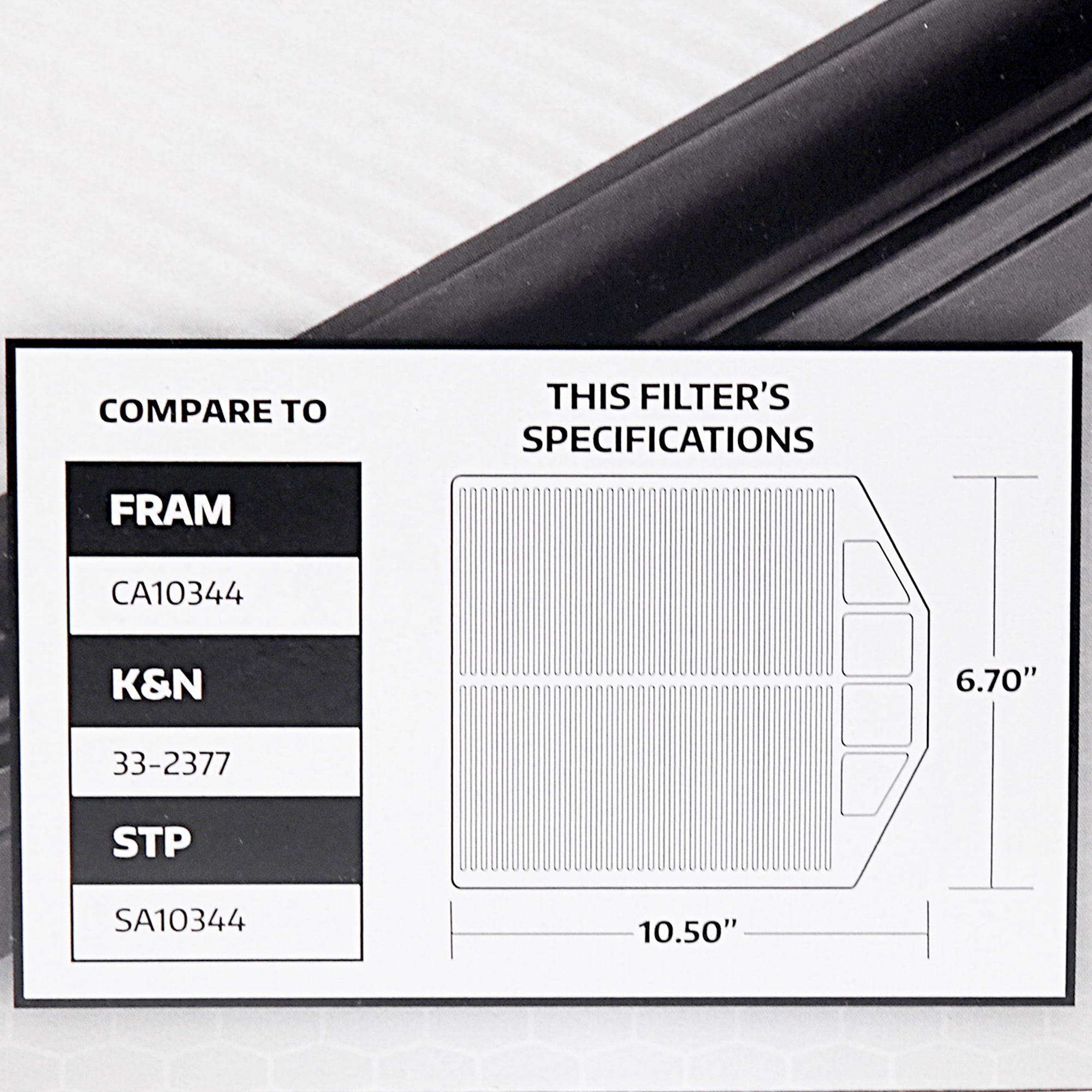 Super Tech 1835 Engine Air Filter, Replacement Filter for Honda Fits select: 2007-2009 HONDA CR-V