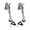 Bright chrome, variant on 2Pcs Adjustable Door Holder with Nonslip Rubber Tip Kick Down Doorstop Metal Door Stop Wall Protector
