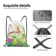 thumbnail image 4 of Gaeub Plants and Insects Drawstring Backpack Bag Sport Gym Sackpack Heavy Duty String Backpack for Men Women-Medium, 4 of 6