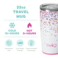 thumbnail image 2 of Swig Life 22oz Travel Mug | Insulated Stainless Steel Tumbler with Handle | Confetti, 2 of 5