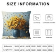 thumbnail image 5 of Leisuo Pillow Covers Yellow Floral Home Sweet Home Spring Summer Pillows Decorative Throw Pillows Cushion Case Floral Decorations Farmhouse Decor for Couch Sofa, 5 of 5