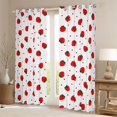 thumbnail image 2 of Homewish Kawaii Red Strawberry Black Out Curtains For Preppy Children Kids,Polka Dots Curtains Pack of 2 (42x63 Each),Dreamy Princess Bedroom Curtains,Lightweight Room Decor, 2 of 6
