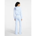 thumbnail image 3 of No Boundaries Velour Hoodie and Flare Pants Set, 2-Piece, Women’s, 3 of 5