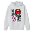 thumbnail image 3 of RXMEKW Heart Print Full-Zip Hooded Sweatshirt for Boys And Girls In Medium And Large With Pockets, 3 of 8