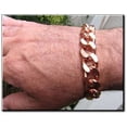 thumbnail image 2 of 8 Inch Men's Thick and Heavy Copper Bracelet 5/8 of an inch wide - CB639GAP, 2 of 8