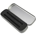 thumbnail image 1 of Small Metal Pen Box Fountain Pen Collection Case With Cushion Mini Hinged Tin, 1 of 2