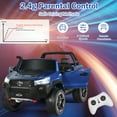 thumbnail image 5 of Gymax 2x12V Licensed Toyota Hilux Ride On Truck Car 2-Seater 4WD w/ Remote Control Blue, 5 of 9