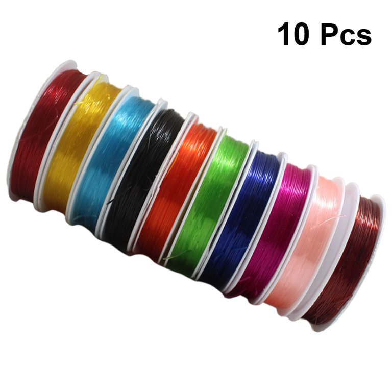  Elastic String For Bracelets, 10 Pcs Colorful Crystal  Beading Wire For Jewelry Making Stretchy Bracelet String Stretch Cord For  Bead Bracelets Bracelet Making String For Diy Crafts Bracelets Necklaces