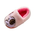 thumbnail image 4 of mgoYE Baby Slippers 6-12 Month Dinosaur House Shoes Cute Bunny Slipper for Home Indoor Winter Bedroom Non Slip Soft Rabbit Warm shoes|Pink 8, 4 of 5