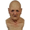 thumbnail image 3 of SUNSIOM Old Man Woman Mask, Realistic Halloween Human Wrinkle Face Mask, 3 of 7