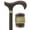 Ebony, variant on Afromosia Wood Derby Cane with Pewter Wheat Collar | Luxury Walking Cane for Men and Women | Stylish Canes | 37.5" Length, Supports up to 250 lbs | Walking Cane for Men and Women
