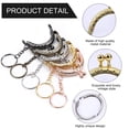 thumbnail image 3 of Pinfect Set of 10 Metal Purse Frame Kiss Clasp Lock for DIY Coin Bag Handle Sewing Craft, 3 of 8