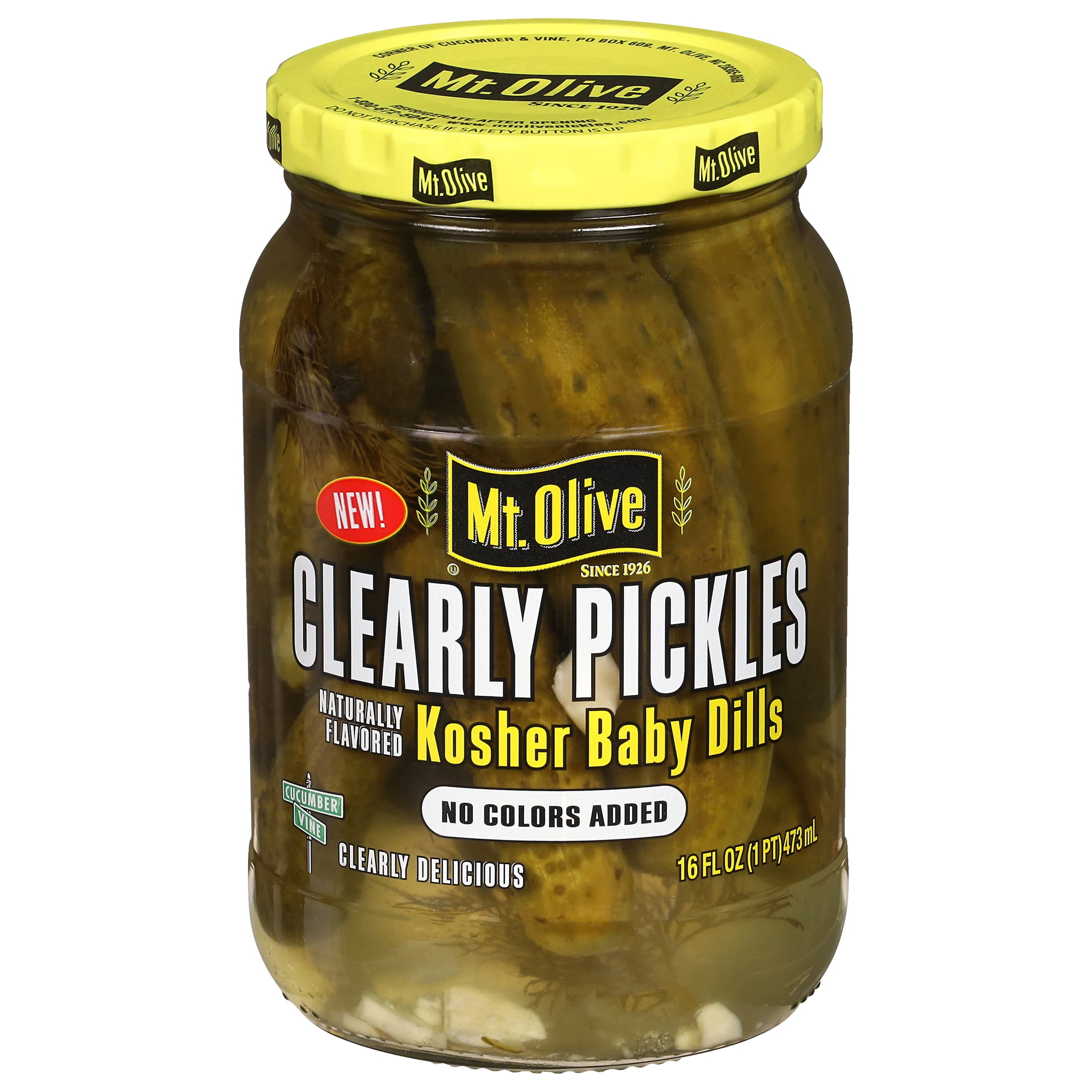 Mt. Olive Kosher Petite Dill Pickles, 46 fl oz jar - Walmart.com