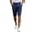 Navy, variant on Men's 7 Inch Inseam Shorts, Lightweight Quick-Dry Flat Front Casual Shorts with Pockets, Pure Color Golf Business Outdoor Loose Fit Summer Shorts for Men Black L