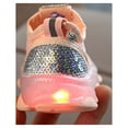 thumbnail image 5 of Herrnalise Children Kid Baby Girls Butterfly Crystal Led Luminous Sport Run Sneakers Shoes Girls Shoes on Clearance, 5 of 9