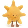 thumbnail image 2 of Cute Yellow Sun Plush Toy, Anthropomorphic Stuffed Star with Corduroy Legs, 2 of 4