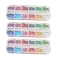 thumbnail image 2 of 3 Box Nail Sequins Colorful 12 Compartments Laser Quadrate Nail Art Glitter Sequins for Nail Decorations, 2 of 5