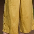 thumbnail image 5 of MLCDZ Womens Cotton Linen Lightweight Cropped Pants Loose Fit Wide Leg Capri Casual Loose Plus Size Elastic Waist Trousers, 5 of 6